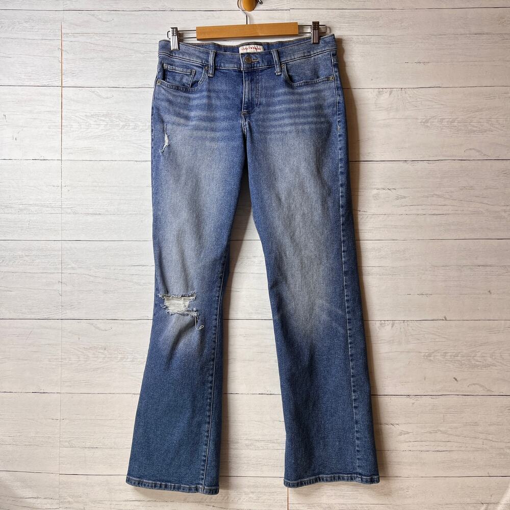 Lucky Brand Jeans Womens Size 8/29R Easy Rider Boot Distressed Medium Wash